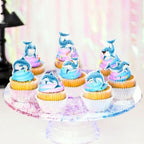 48Pcs Edible Dolphin Cupcake Toppers Ocean Animal Cupcake Picks for Under The Sea Party Decoration Baby Shower Girls Boys Dolphin Birthday Under The Sea Party Supplies