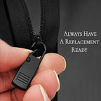 Zipper Repair Kit,8Pcs Zipper Pull Replacement Pulls.(Black and Silver)