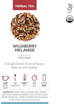 Teabloom Organic Herbal Tea, Wildberry Mélange Loose Leaf Tea, Berry Flavor Herbal Tea, USDA Organic Certified and Kosher Certified Fruit Tea Blend, 3.88 oz/110 g Canister Makes 35-50 Cups