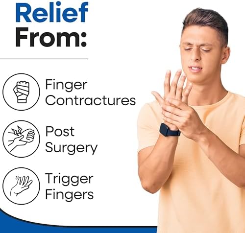 Trigger Finger Splint Finger Brace | Middle Finger Splint | Splint For Fractures, Broken Ring Finger, Arthritis, Tendonitis | Mallet Finger Splint Straightener Immobilizer | (RIGHT SMALL-MEDIUM)