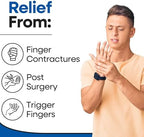 Trigger Finger Splint Finger Brace | Middle Finger Splint | Splint For Fractures, Broken Ring Finger, Arthritis, Tendonitis | Mallet Finger Splint Straightener Immobilizer | (RIGHT LARGE/XL)