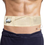 Breathable Peritoneal Dialysis Belt, Abdominal Dialysis Belt for Men and Women, Abdominal Dialysis Belt for PD, G, PEG, J-Tube Fixed, Adjustable Breathable Catheter Protection Belt (L)