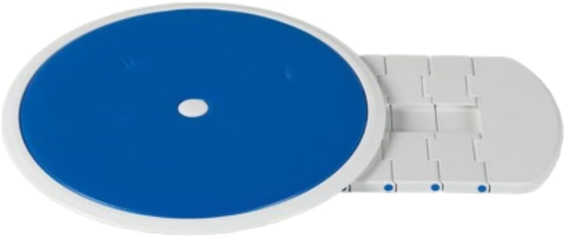 Deltis Swivel Transfer Seat with Blue Cover, Turning Seat with Comfortable Blue Foam Cover Compatible with Deltis Bathlift, Sliding Transfer from Chair to Bath Lift for Shower or Bathtub