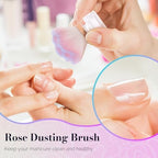 MelodySusie Nail Art Dusting Brush,Dust Collector Brush, Blush Brush, Boose Powder Brush,Makeup Brushes Acrylic Nail Tools, Pink-purple