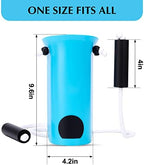 CAidRE Sock Aid - Wide 3.93" Sock Aid with Foam Handles, Sock Aide Device for Elderly, Sock Helper Easy On Easy Off for Regular Socks, Blue