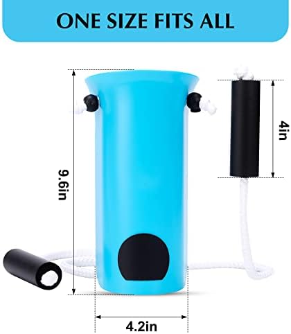 CAidRE Sock Aid - Wide 3.93" Sock Aid with Foam Handles, Sock Aide Device for Elderly, Sock Helper Easy On Easy Off for Regular Socks, Blue