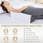 Wedge Pillow for Sleeping, Side Sleeper Body Back Positioners for Back Pain, Preventing Bedsores, After Surgery, Pregnancy Support, Ankle Support, Bed Wedge Pillow for Side Sleepers