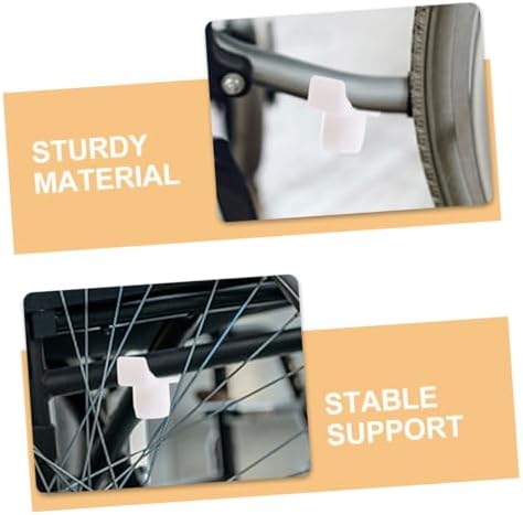 SHERCHPRY 6pcs Wheelchair Replacement Parts Seat Rail Guides Rail Support Blocks Wheelchair Accessories Improve Stability Comfort