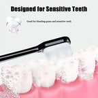 BREVI Nordic-Inspired Premium Nano Toothbrush, Extra Soft with 20000 Soft Bristles, Micro Fur Manual Toothbrush for Sensitive Gums and Teeth (4 Packs)