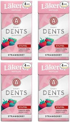 Cloetta Lakerol Dents Strawberry Pastilles 4 Boxes of 36g