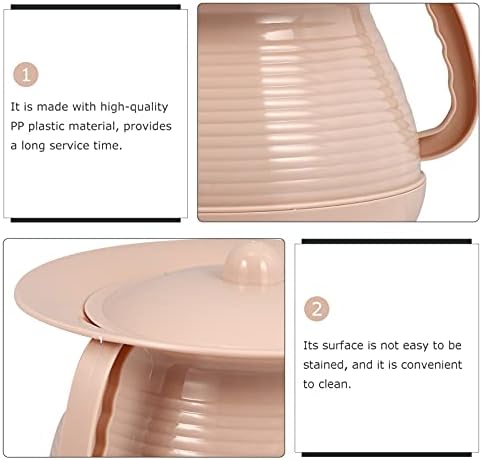 Cabilock Portable Spittoon Bedpan with Lid 8.26X8.26X5.31In Night Urine Pot for Children Adults Elderly Household Chamber Pot Easy Clean