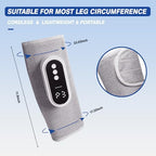 Air Compression Leg Massager, Cordless Leg Compression Massager for Circulation with 3 Modes and Heat, Easy to use, Muscle Relaxation(Pair) (Grey)