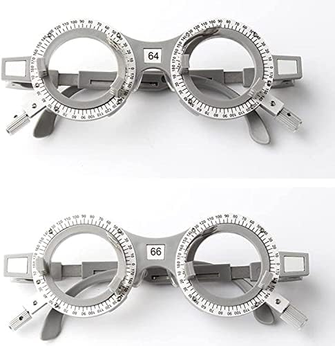 Optical Optic Trial Lens Frame Nylon Optical Trial Frame, Optical Trial Lens Frame Optometry Eye Test Glasses Frame Glasses Equipment，PD 52, 54, 56, 58, 60, 62, 64, 66, 68, 70MM(Size:56)