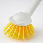 RINNIG Dish brush, bright yellow/off-white