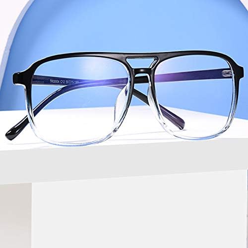 Computer Glasses Blue Light Blocking for Men and Women, Aviator Reading Glasses, Oversized Fashion Anti-UV Reader Eyeglasses