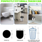 1.2-Gallon Trash Bags Small Garbage-Bags - 100 Counts Disposable Mini Size Biodegradable Unscented Black Bulk Can Liners Tiny Recycling for Kitchen Bathroom Office
