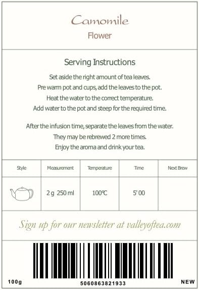 Chamomile Flowers Organic Herbal Tea - Soothing and Relaxing - Wild Matricaria Chamomile - Cammomile Chamomile Flowers Chanomille Chanile Chamoline Flowers Organic Camomile Flower Chammomile