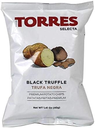 Torres - Black Truffle Potato Chips, 1.41oz (40g) (3-PACK)
