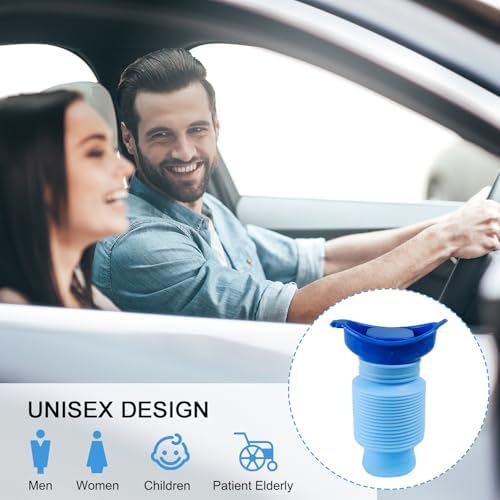 Pee Bottles for Men, Portable Urinal for Men, Collapsible Urine Bottle 750ML, Car Urinals for Men and Women, Emergency Urinal Shrinkable Pocket Toilet for Travel, Camping, Traffic Jam, Road Trips