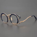 COKYIS Photochromic Reading Glasses Retro Irregular Metal Frame Readers Nerd Computer Readers Tortoiseshell Eyewear Stylish