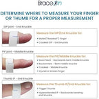 Brace On 7 Unit EZ Finger Splint, Finger Brace for Injuries and Support, Trigger, Pinkey, and Middle Finger Splint, Essentials Pack, Mid Sizes 4, 5, 6, 7, 8, 9, 10