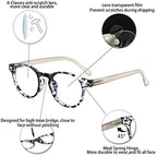 OCCI CHIARI Lightweight Designer Acetate frame Stylish Reading Glasses For Women (Black, 1.25)