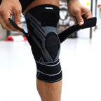 Tenace BJJ Knee Brace Grappling - Compression Knee Pad for Jiu Jitsu, MMA, Muay Thai, Wrestling, Judo - High Durability and Performance Unisex (Black, Large)