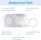 Adjustable Ostomy Support Belt for Men & Women, Breathable Abdominal Binder with Multiple Hole Sizes, Elastic Ostomy Bag Stabilizer, Post-Surgery Comfort Girdle, All-Season Fit (X-Large)