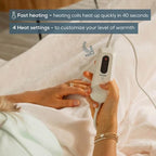 Beurer HD61 Super-Cozy Heated Blanket - Fast Heating Electric Blanket with 4 Heat Settings, Machine Washable Fabric, 4 hrs Auto Shut Off,Warm Heated Throw Blanket (50 x 60 inches)