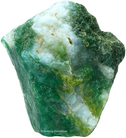 Amazing Gemstone 2 Pieces Moss Agate Raw Crystals and Healing Stones, Natural Rocks for Tumbling and DIY Raw Stones and Crystals