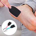 Didiseaon 2Pcs Double-Sided Foot File and Remover Ergonomic Pedicure Tool for Dead Skin and Heel Exfoliation Foot Scrubber with Hanging for Care