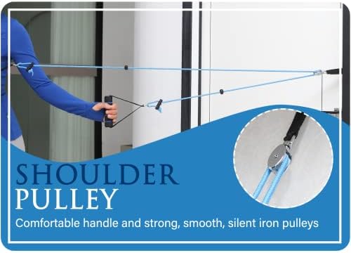 Shoulder Pulley Over The Door Physical Therapy System, Exercise Pulley for Physical Therapy, Alleviate Shoulder Pain and Facilitate Recovery from Surgery