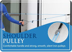 Shoulder Pulley Over The Door Physical Therapy System, Exercise Pulley for Physical Therapy, Alleviate Shoulder Pain and Facilitate Recovery from Surgery