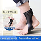 AFO Foot-Up Orthosis Drop Foot Brace Foot Drop Orthosis Ankle Brace Support for Hemiplegia Stroke Shoes Walking Foot Stabilizer,Left Foot,L