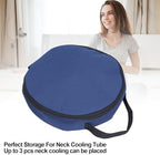 Insulated Cooler Bag, Cooling Neck Wraps, Portable Insulated Bag for Neck Cooling Tube with Zipper Closure & Handle for Summer Heat Outdoor Indoor, Lasting 2 to 4 Hours Keep Cold