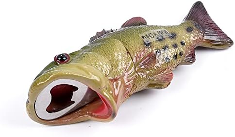 Bass Fish Bottle Opener, Beer Bottle Opener,Creative,Resin,Green