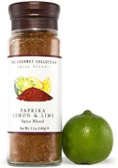 The Gourmet Collection Seasoning Blend, Paprika Lemon & Lime Spice, Cooking Seasoning for Chicken, Fish, Eggs, Mexican & Spanish Dishes. 156 Servings.