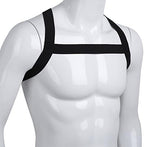 ACSUSS Men's Criss-Cross Elastic Nylon Double Shoulder Chest Muscle Support Brace