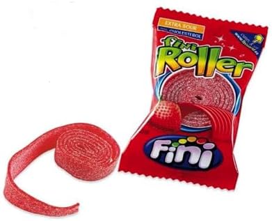 Fini Strawberry Rollers Extra Sour Candy (40 count)
