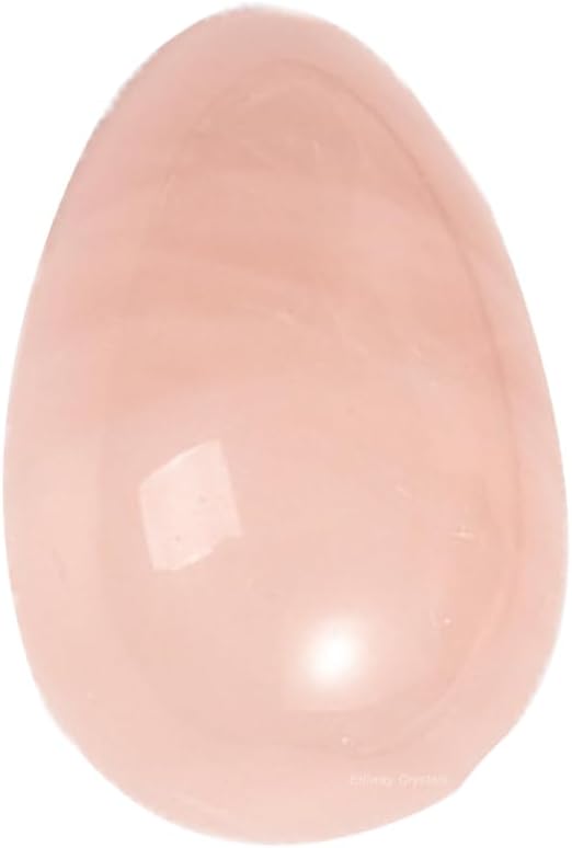 Erliway Natural Rose Quartz Crystal Eggs for Easter Day, 1.2 x 0.8" Palm Stone Egg, Polished Pocket Worry Gemstones, Crystals for Reiki Balancing Wicca Meditation Energy Anxiety Relax Decor