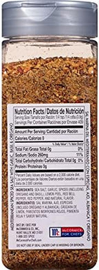 McCormick Culinary Mediterranean Spiced Sea Salt, 13 oz - One 13 Ounce Container of Mediterranean Spiced Sea Salt With Garlic, Basil, and Oregano Perfect for Soups, Salads, and More