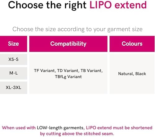 LIPO extend “T” – Size Extender for Compression Garments | Adds 3 Extra Rows of Hook-and-Eye Closures | Post-Surgery Fit Adjuster