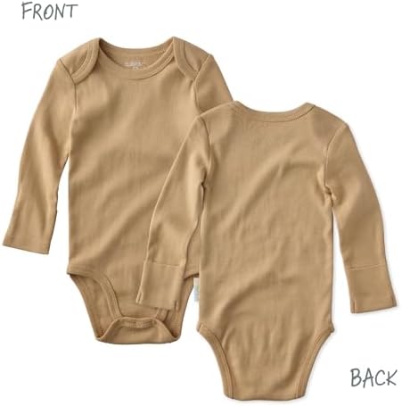 Blake 5-Pack Long Sleeve Bodysuits 100% Organic Cotton Baby Boys & Girls
