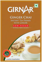 Girnar Instant Chai (Tea) Premix With Ginger Unsweetened, 10 Sachet Pack