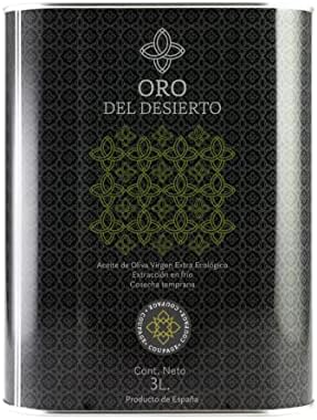 ORO DEL DESIERTO - Spanish Extra Virgin Olive Oil (Coupage of the Arbequina, Hojiblanca and Picual varieties) - Tin (3 Litre)
