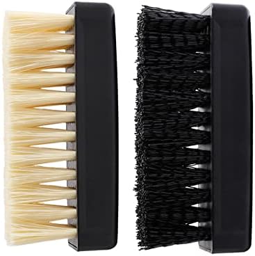 GUZI 2Pcs Professional Cleaning Shoe Brush Plastic Soft Brush Hard Brush Household Cleaning Set Shoe Care Leather Care Shoe Brushes for Cleaning