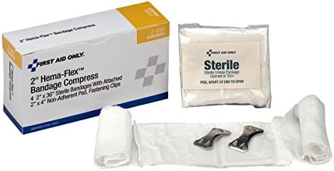 First Aid Only 2-006-001: 2" Hema-Flex Bandage Compress, 4