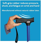 Carex Soft Grip Walking Cane - Height Adjustable Cane With Wrist Strap - Latex Free Soft Cushion Handle, Pink