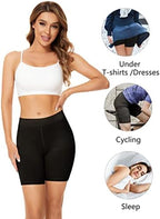 POKARLA 4 Pack Women's Cotton Underwear Boxer Shorts Anti Chafing Bike Shorts Boyshorts Panties Regular & Plus Size