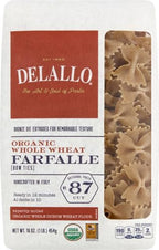 DeLallo Pasta Whole Wheat Farfalle, 16 oz